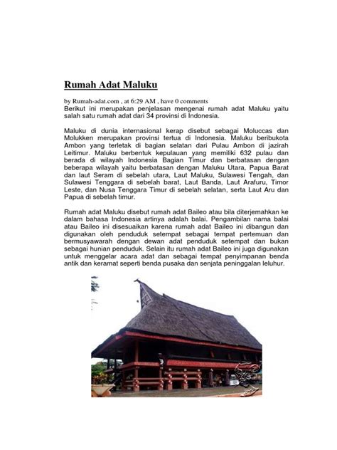 Nama baileo sendiri berasal dari bahasa rumah adat tersebut menjadi representasi utama bagi kebudayaan dan adat maluku, yang mana juga memiliki fungsi yang sangat penting bagi masyarakat. 85+ Gambar Rumah Adat Baileo Maluku Utara Terbaik ...