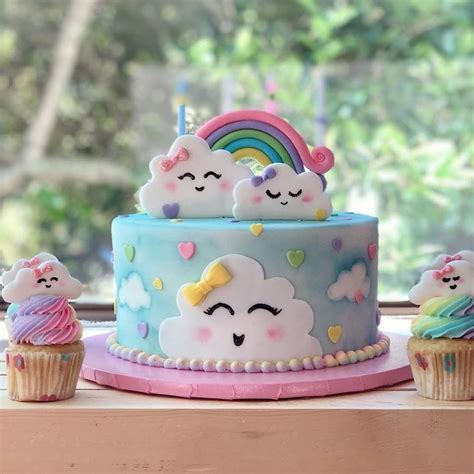 Diese kuchen rezepte passen immer: Ella Jades Cloud-Theme-Kuchen - Kuchen Rezepte