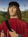 Andrea Solari (1460-1522) — Man with a Pink Carnation, c. 1495 :The ...