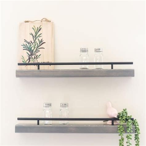 I'm using 3/4″ plywood for the ribs of these shelves, unlike many of the floating shelves i. Wall Mounted Spice Rack, Floating Shelf For Spices ...