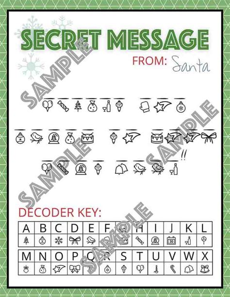 Secret Message Generator Printable Printable World Holiday