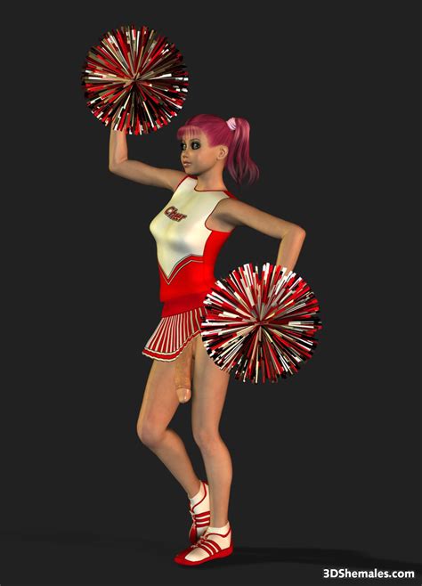 Sexy 3d Cheerleader Shemale Cartoon Porn Pictures Picture 5