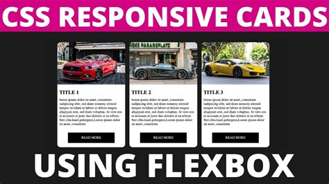 CSS Responsive Card Hover Effects With Flexbox HTML CSS Tutorials YouTube
