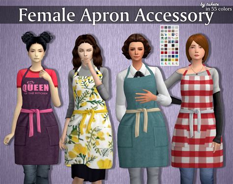 Apron Collection The Sims 4 Sims4 Clove Share Asia Tổng Hợp Custom