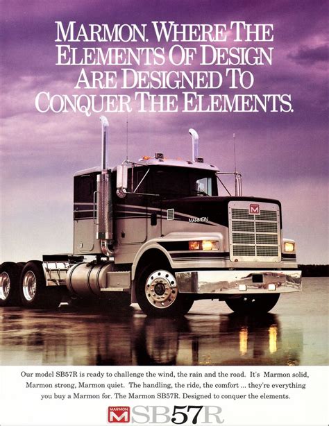 1985 Marmon Sb57r Truck Trucks Big Rig Trucks Big Trucks