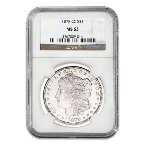 1878 Cc Morgan Silver Dollar Certified Ms 63 International Coins