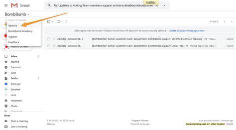 Turning Email Tracking And Notifications On And Off In Gmail Bombbomb