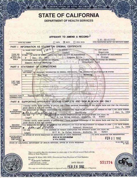 The original certificate is the entry in the register. Vital records and other important documents in the life of ...