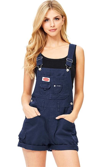Classic Cargo Shortalls Overalls Fashion Daily Outfits Vinyl Clothing