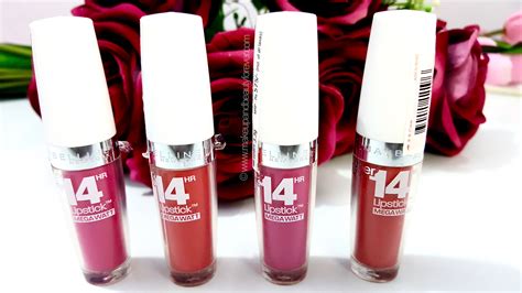 All Maybelline Superstay 14H Megawatt Lipstick Review, Shades, Swatches ...