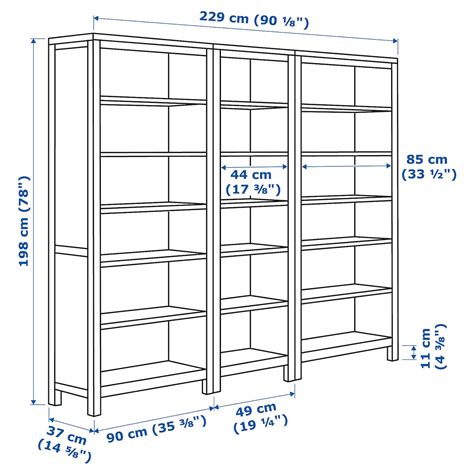 Hemnes Bookcase Light Brown Ikea