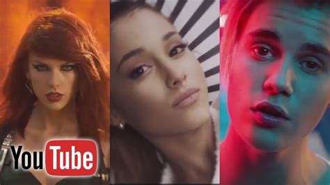 Top 100 Most Viewed Music Videos Of All Time Youtube August 2016