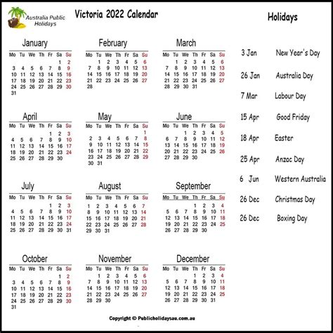 Victoria State Public Holidays 2022 Latest News Update