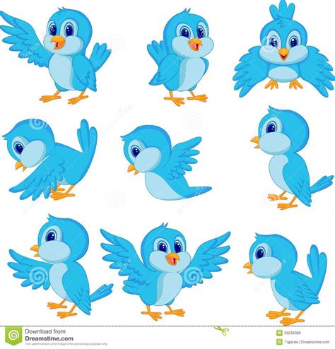Dreamstime is the world`s largest stock photography community. Cute Blue Bird Cartoon Royalty Free Stock Images - Image ...