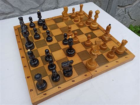 Grandmaster Soviet Chess Set Large Tournament Chess Sets Big Etsy