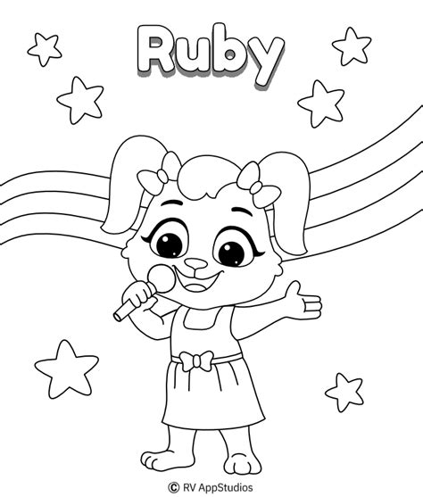 Sing Coloring Pages For Kids