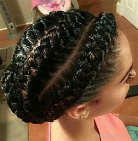 The classic african american french braids are created from three hair strands that are two braided buns on each side or two braids going back and gathered into beautiful weaving. Black Women Hairstyles - Page 2