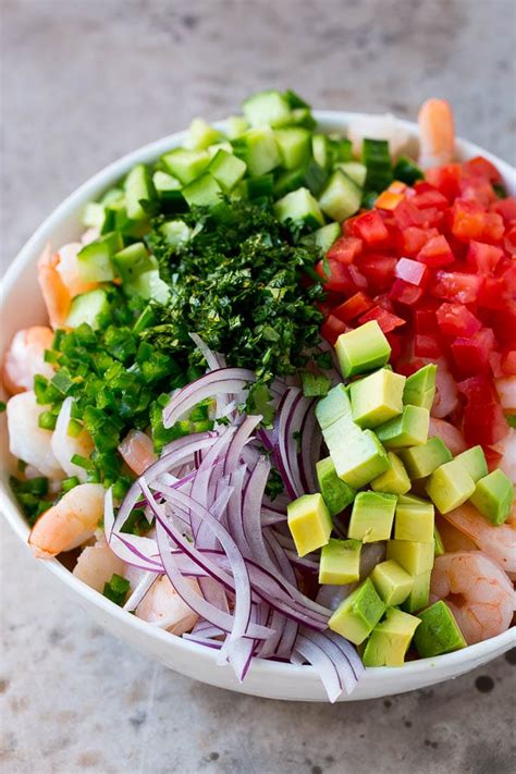 Peel, clean, and devein 1 pound of fresh shrimp before slicing them into very thin pieces. Shrimp Lime Ceviche - The Best Ever Mexican Style Shrimp Ceviche Recipe With Fresh Ingredients ...