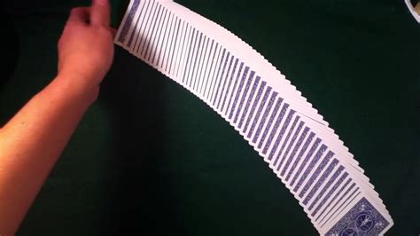 This video demonstrates how to do a flip over effect. How to do card tricks: spread and flip a deck - YouTube