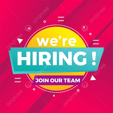 We Are Hiring Vector Hd Png Images We Are Hiring Background In Flat