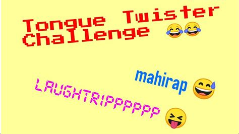 Tongue Twister Challenge 2ndv Youtube