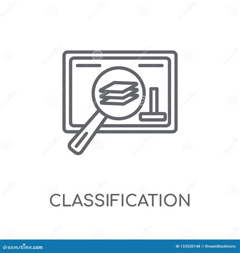 Classification Linear Icon Modern Outline Classification Logo C Vector Illustration