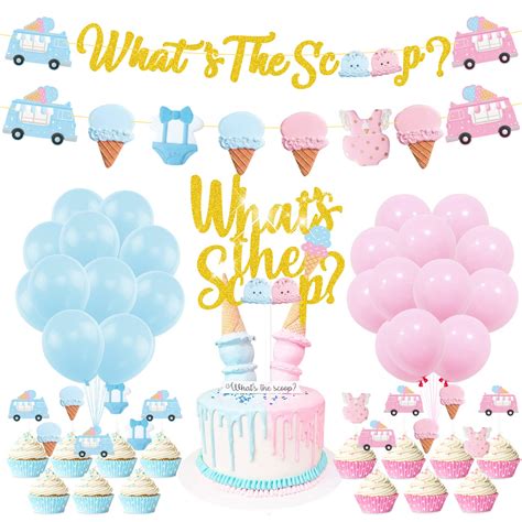 Buy Ice Cream Gender Reveal Party Decorations Ice Cream Whats The