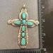 Horace Iule Zuni Sterling Turquoise Cross Etsy