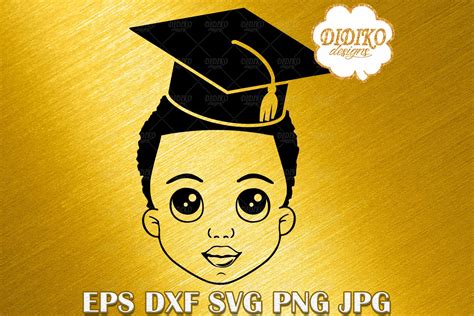 Black Boy With Words Svg 4 Graduation Afro Boy Svg Didiko Designs