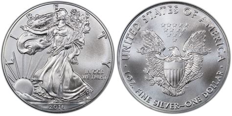 2016 1 Silver Eagle 30th Anniversary Regular Strike Silver Eagles