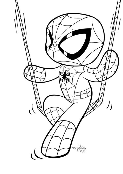 Spiderman Cartoon Drawing Free Download On Clipartmag