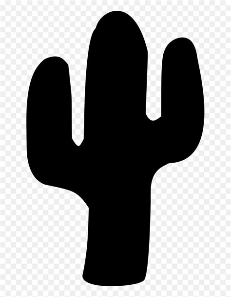 Silhouette Cactus Svg Free Hd Png Download Vhv