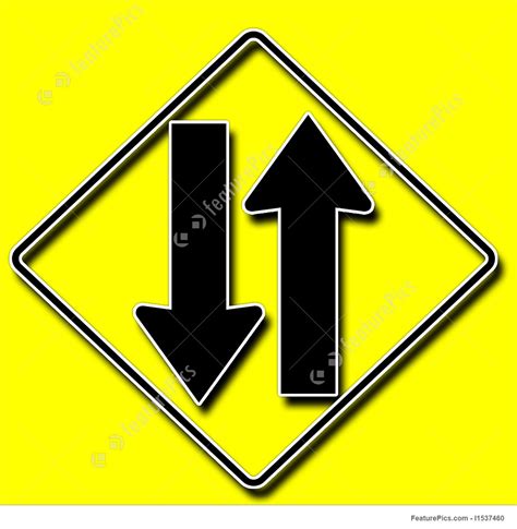 Traffic Arrow Road Sign Stock Illustration I1537460 At