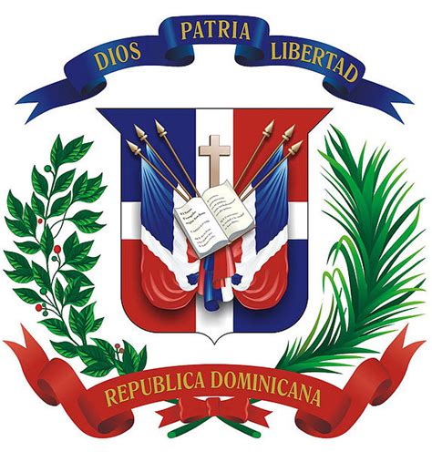 Dominican Republic Flag Shield And National Symbols Of Dominican Republic