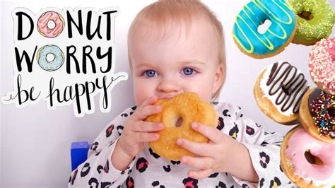 Isla Eats Cute Baby Loves Doughnut Eating Food First Time Chubby