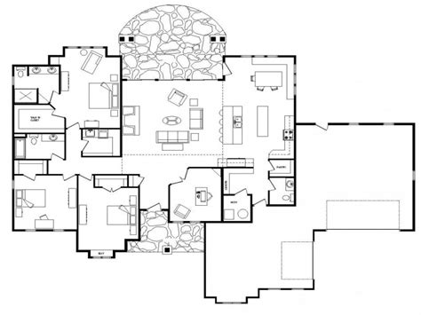 Country farmhouse plans are as varied as the regional farms they once presided over. Open Floor Plans One Level Homes Open Floor Plans Small Home, 1 floor houses - Treesranch.com