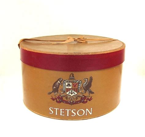 Vintage Stetson Hat Box Stylish Mens Haberdashery