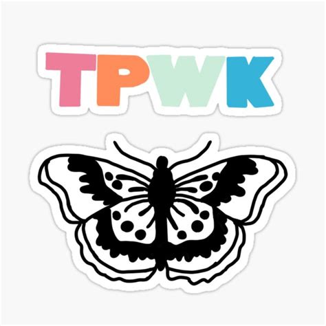 TPWK Butterfly Sticker For Sale By Mpotridge Redbubble