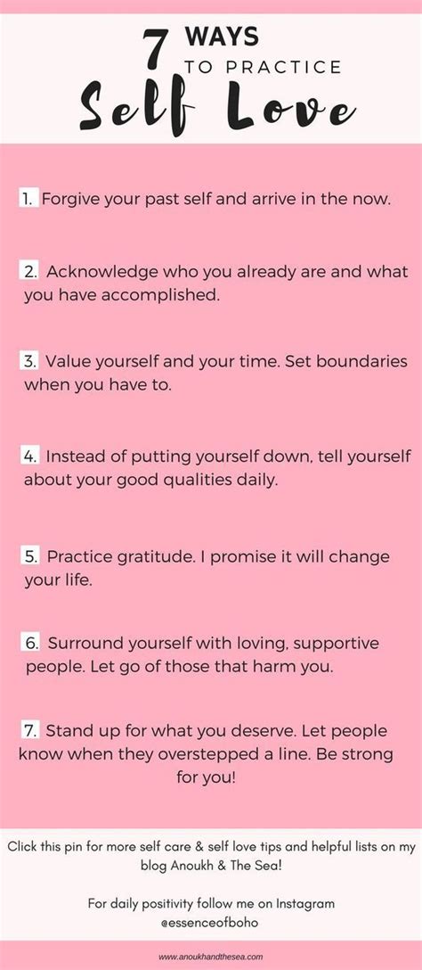 7 Ways To Practice Self Love Motivation Positive Positive Quotes Self