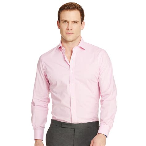 Polo Ralph Lauren Cotton Estate Gingham Dress Shirt In Pinkwhite Pink For Men Lyst