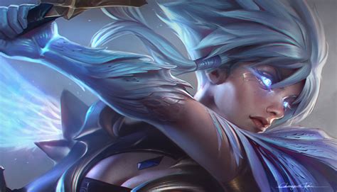 Chengwei Pan Dawnbringer Riven Splash Art For League Of Legends