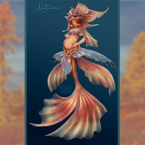 Artstation Mermaid Autumn