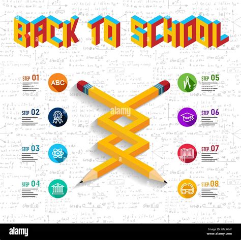 Back To School Infographic Design Stock Vector Image And Art Alamy