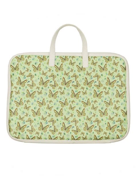 Wildflower Sage Butterfly Laptop Bag