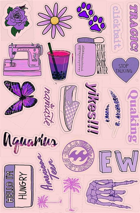 Vintage Pink Aesthetic Stickers