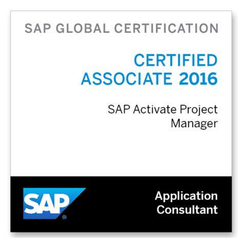 Sap Certified Associate Sap Activate Project Manager - SAP Certified Associate - SAP Activate Project Manager 2016 - Credly
