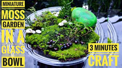 Miniature Moss Garden In A Bowlhow To Make A Moss Gardendiy Home