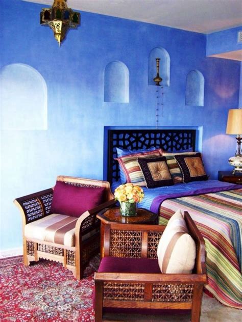 30 Comfortable Moroccan Bedroom Design Ideas For Amazing Home Moroccan Bedroom Decor Blue