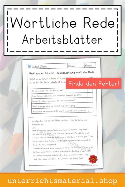 Lesetext lesen und leben und 8 fragen zum text. Wörtliche Rede Klasse 4 | Wörtliche rede, Lesen lernen ...