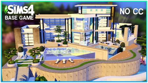 Sims 4 Base Game Mansion No Cc No Packs Sims 4 Speed Build Kate
